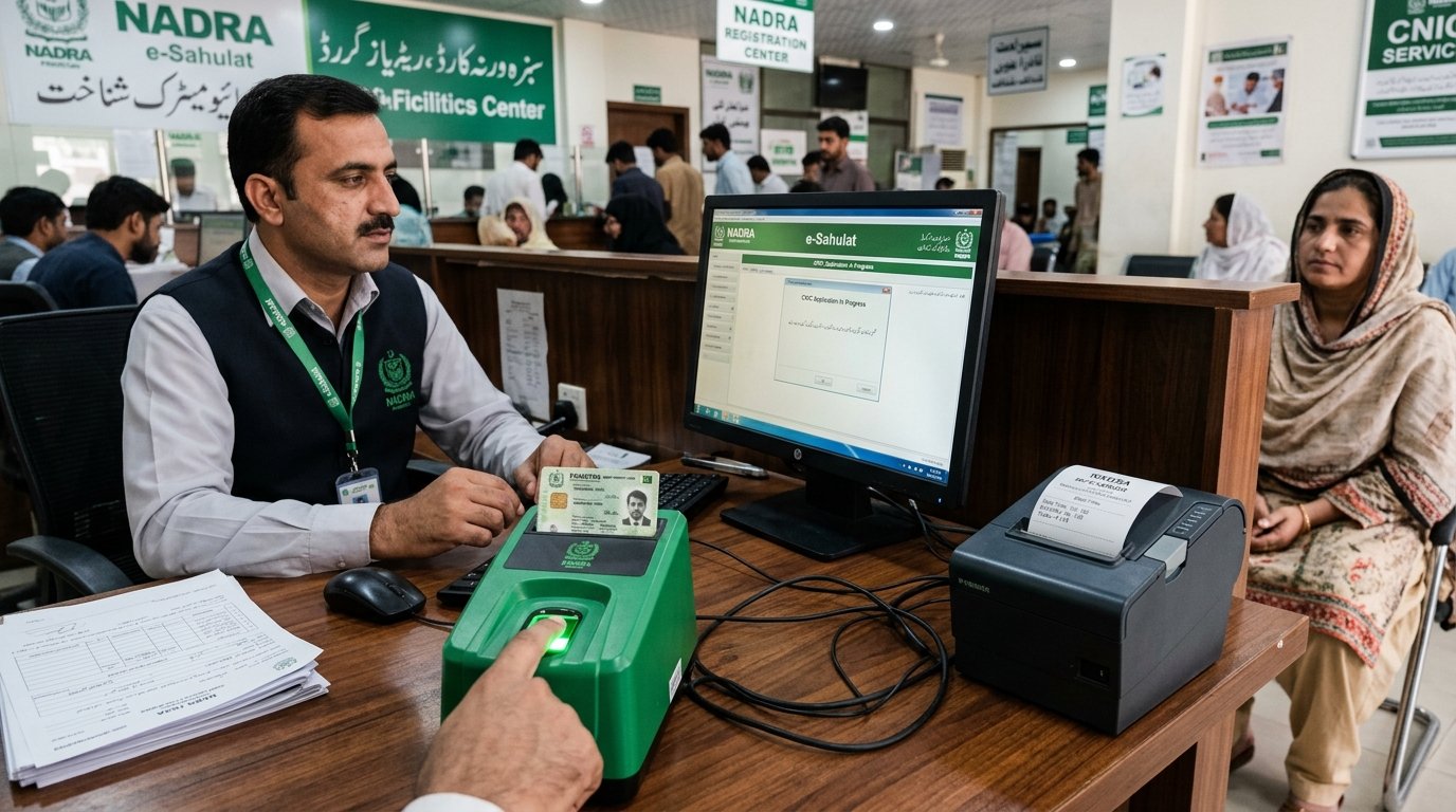 NADRA e-Sahulat & Smart CNIC Biometric Verification